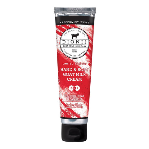 Dionis Goat Milk Hand & Body Cream - Peppermint Twist (Limited Edition) 3.3 oz.